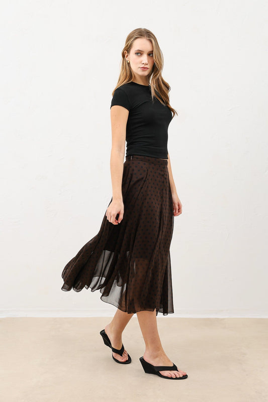 Antioch Polka-Dot Women's Midi Skirt