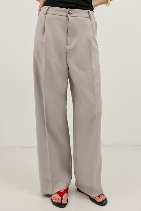 Antioch Wide-Leg Pleated Pants