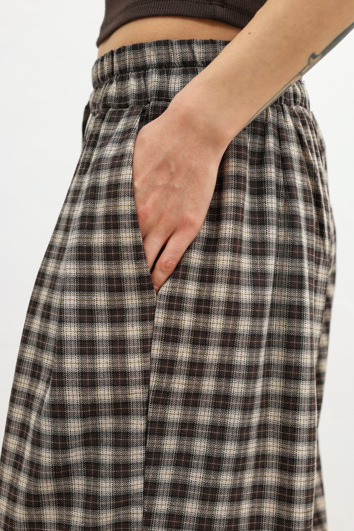 Antioch Adjustable-Cuff Checkered Women's Pants