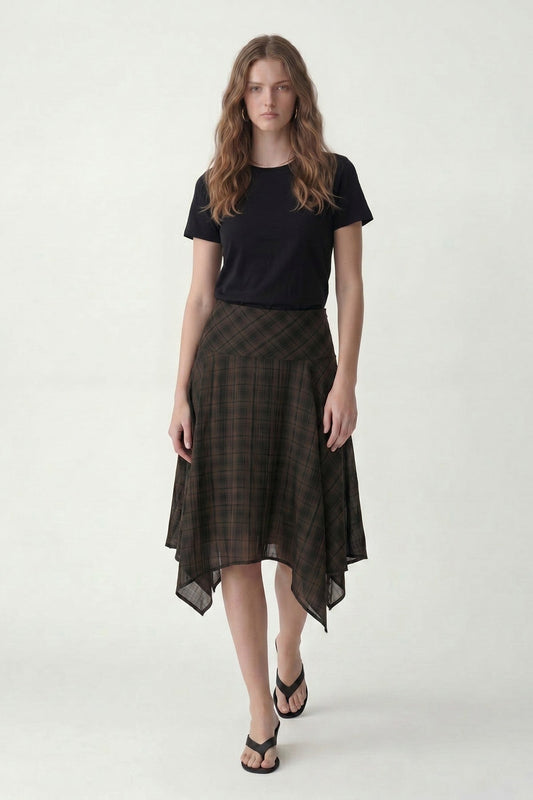 Antioch Asymmetrical Plaid Women's Skirt