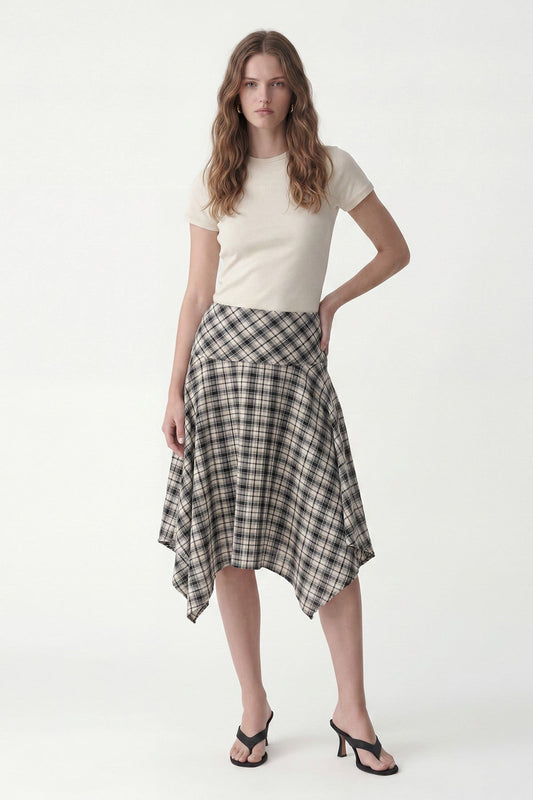Antioch Asymmetrical Plaid Women's Skirt