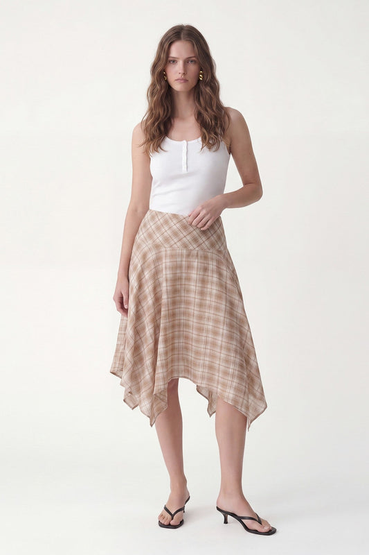Antioch Asymmetrical Plaid Women's Skirt