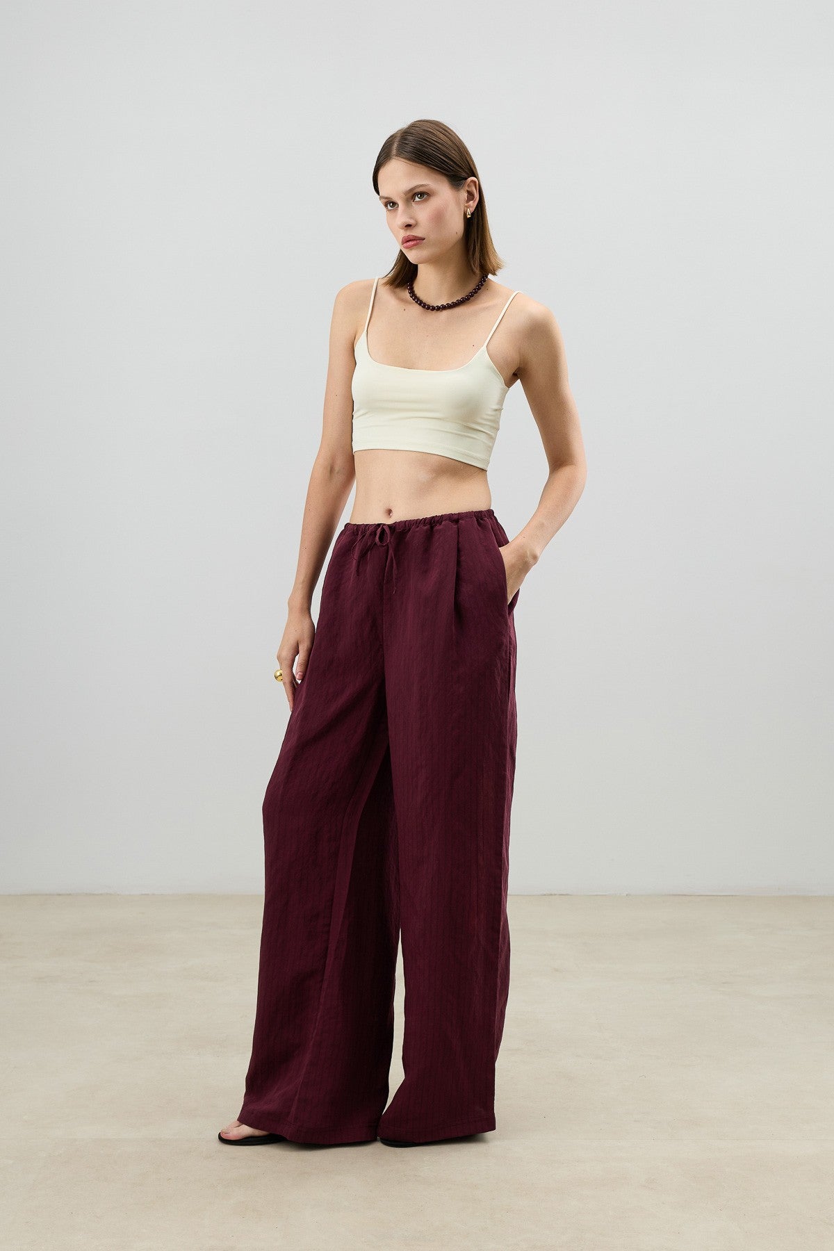 Antioch Women's Striped Pants with Modal Blend
