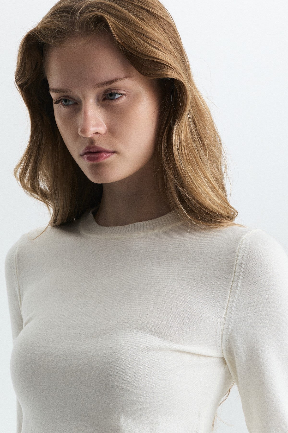 Basic Solid-Color Knit Sweater
