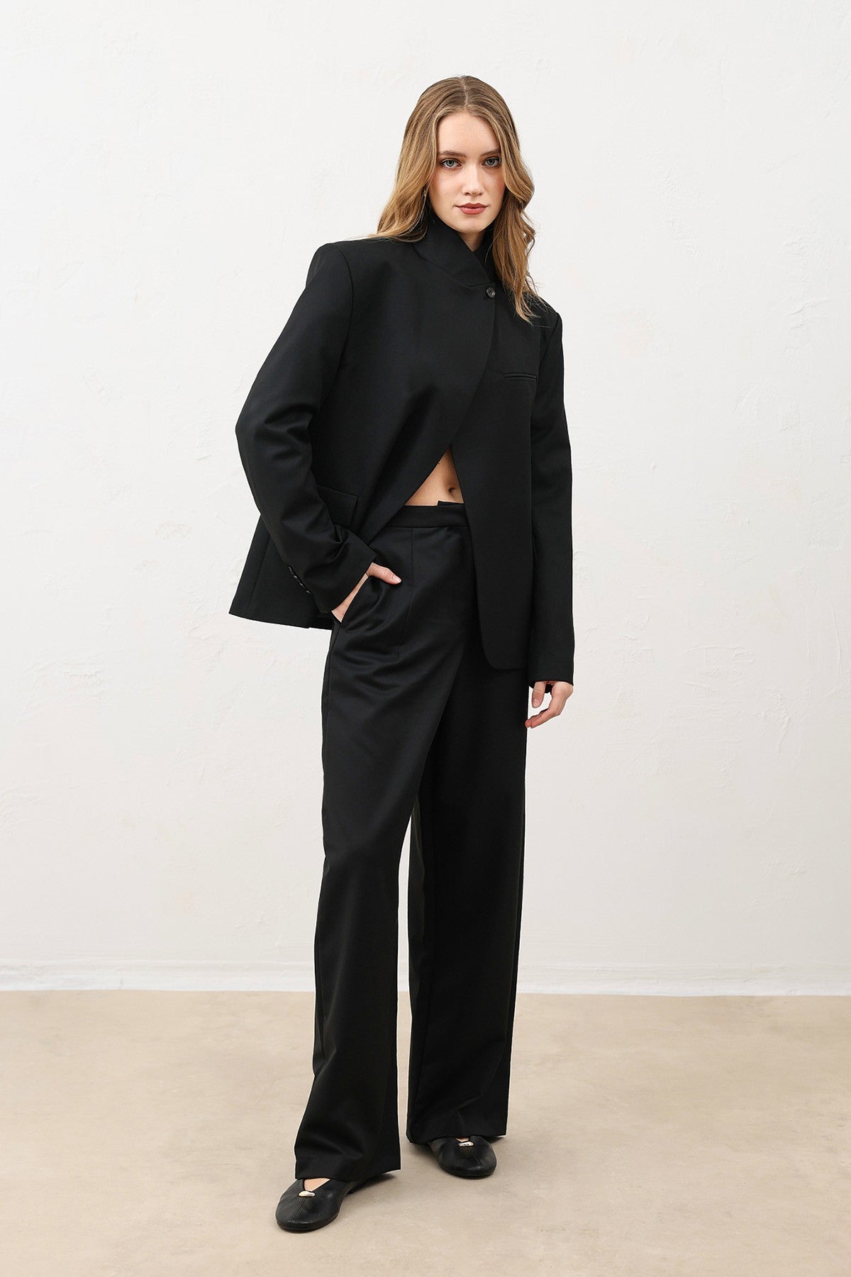 Antioch Stand-Up Collar Women's Blazer Jacket