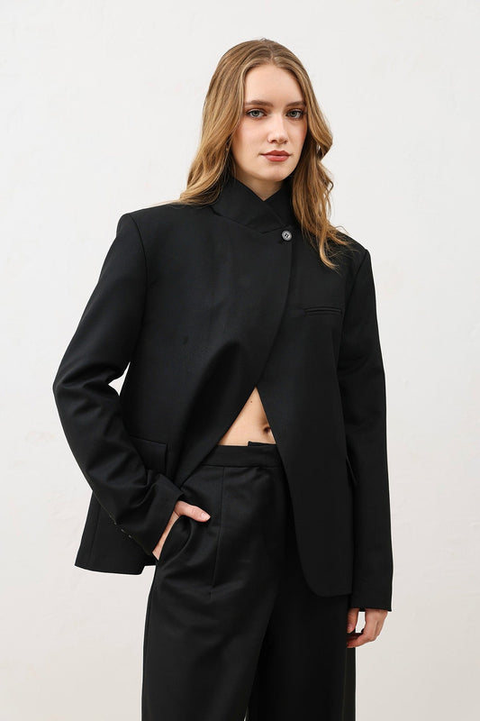 Antioch Stand-Up Collar Women's Blazer Jacket