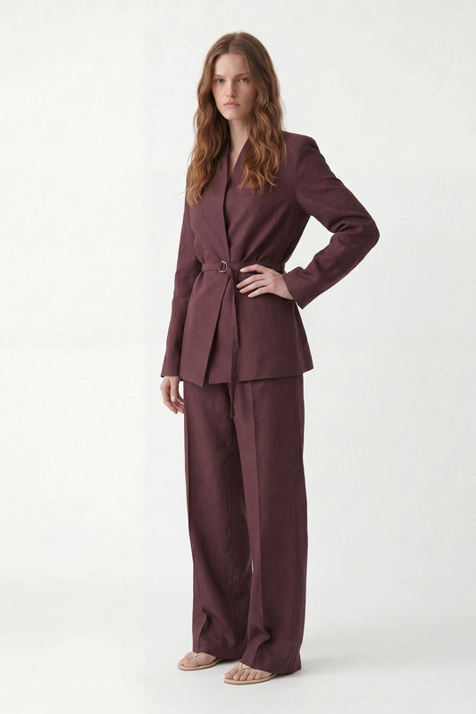 Antioch Women's Blazer Jacket with Linen Blend