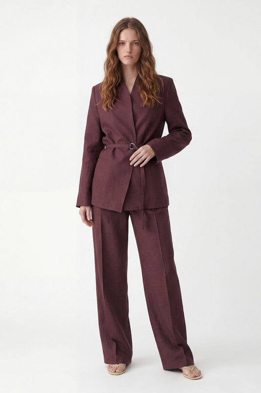 Antioch Women's Blazer Jacket with Linen Blend