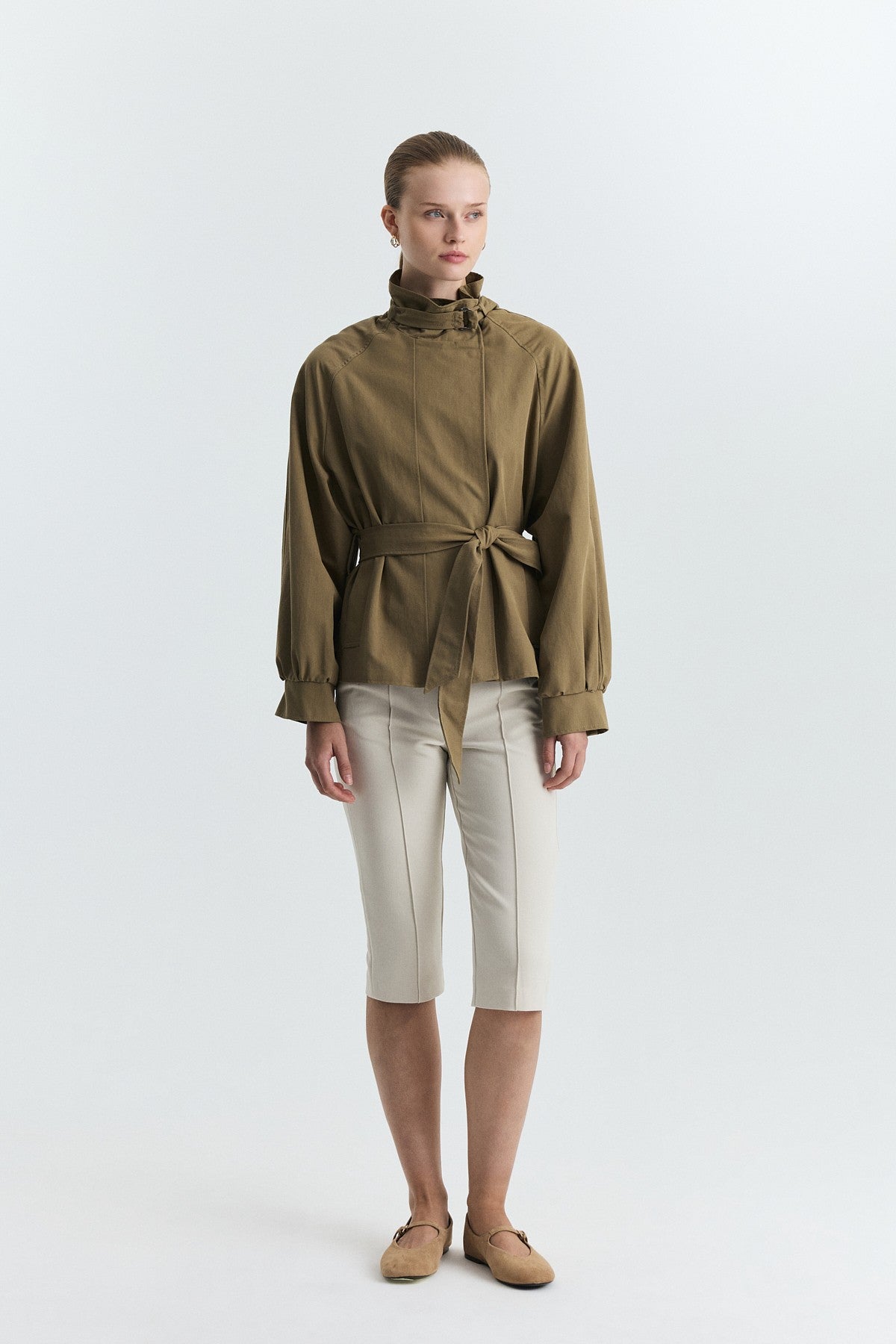 Stand-Up Collar Trench Coat