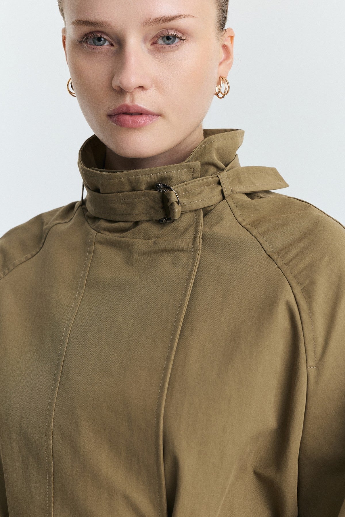 Stand-Up Collar Trench Coat