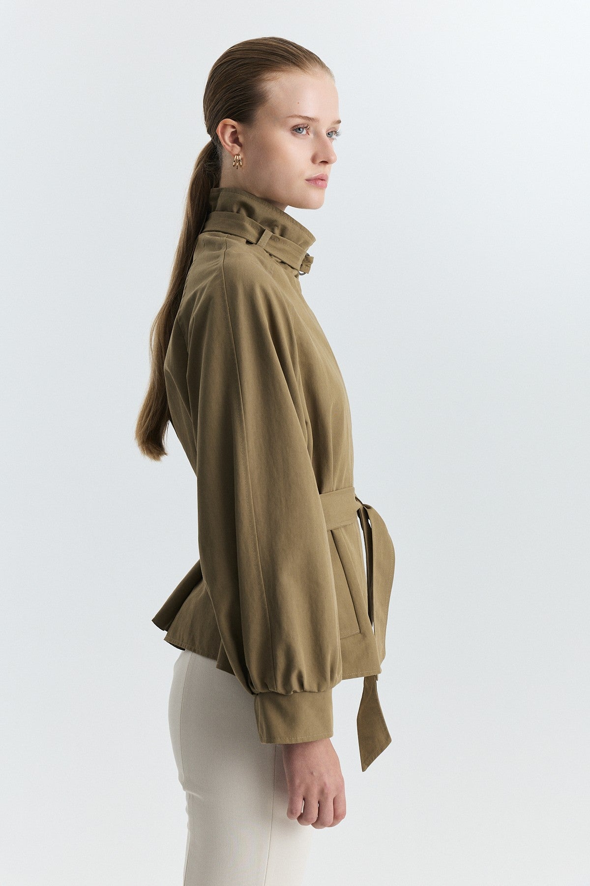 Stand-Up Collar Trench Coat