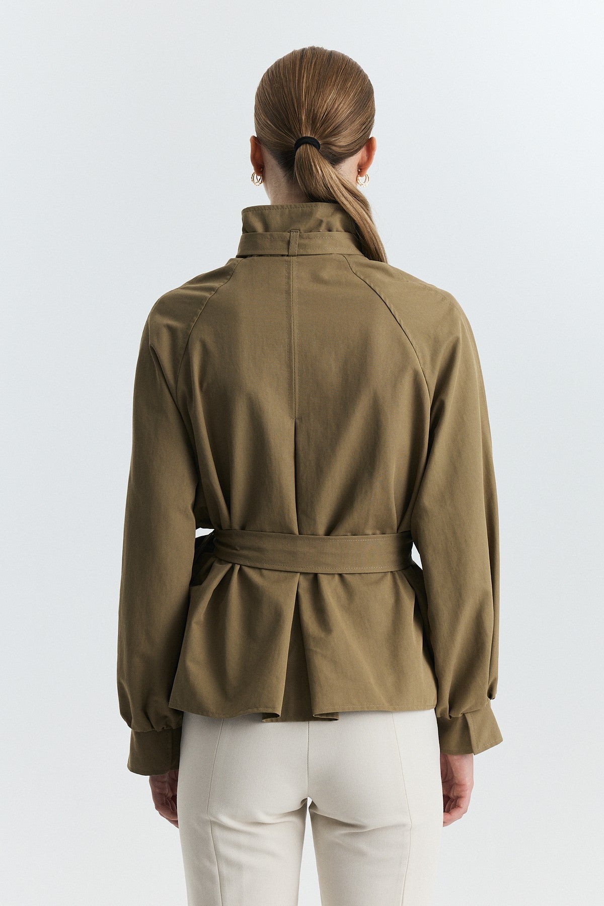Stand-Up Collar Trench Coat