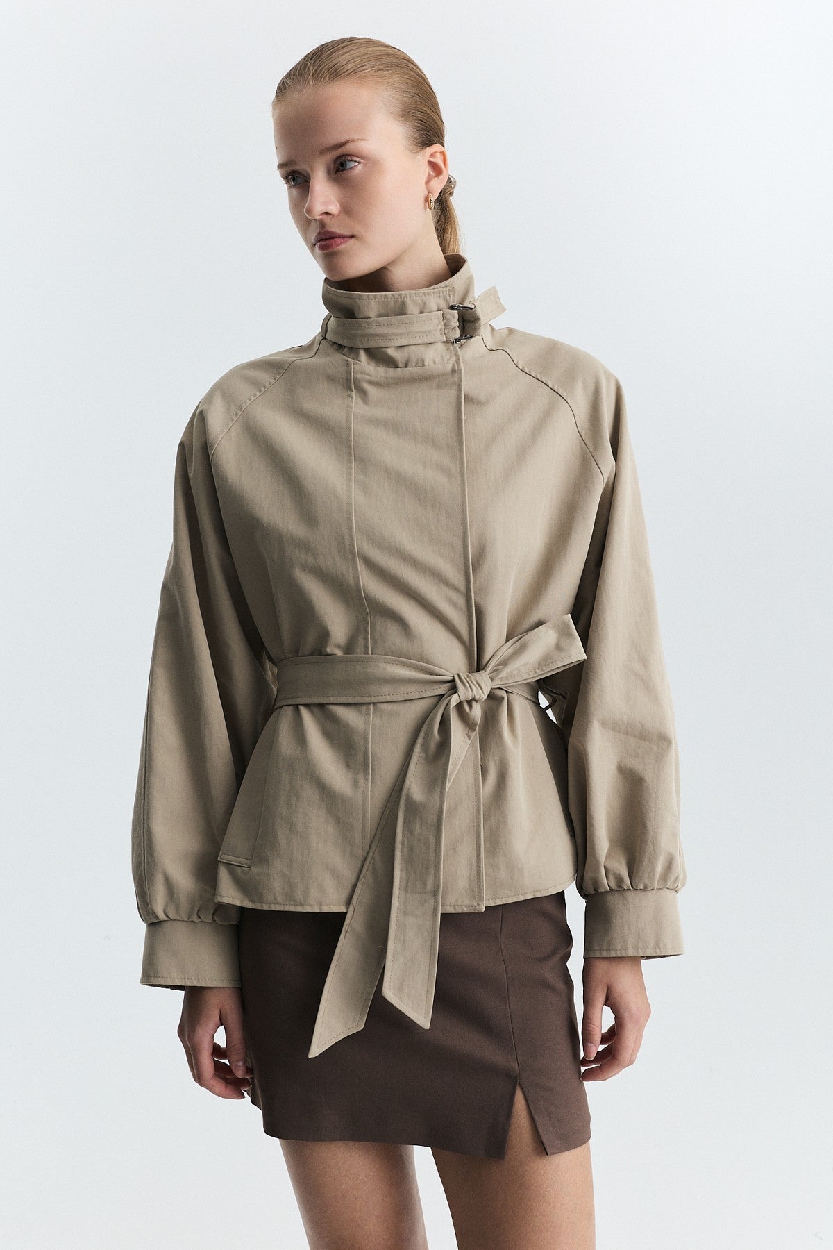 Stand-Up Collar Trench Coat