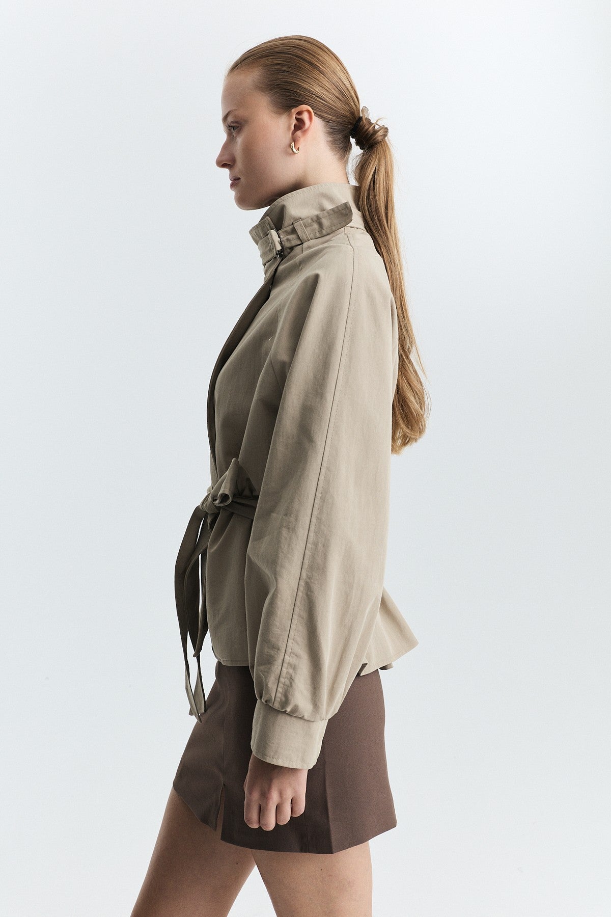 Stand-Up Collar Trench Coat