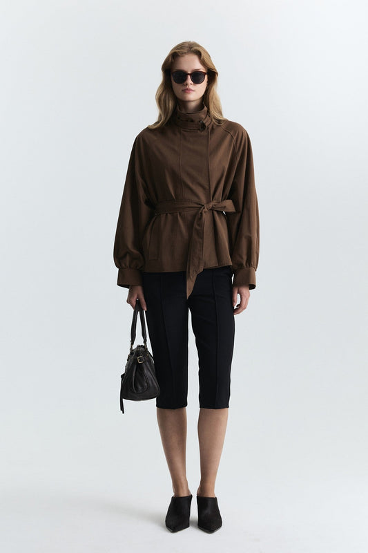 Stand-Up Collar Trench Coat