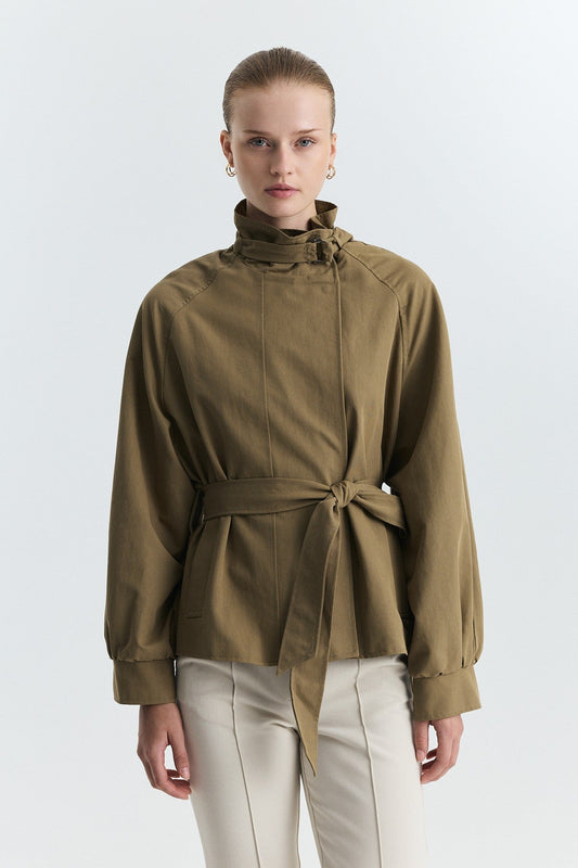Stand-Up Collar Trench Coat