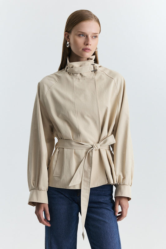 Stand-Up Collar Trench Coat