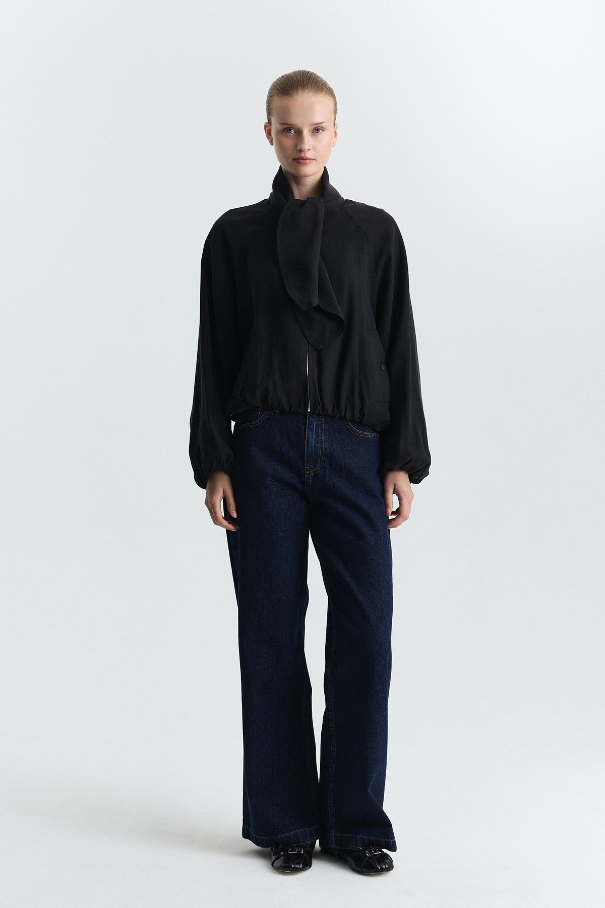 Lyocell-Blend Shawl-Collar Jacket
