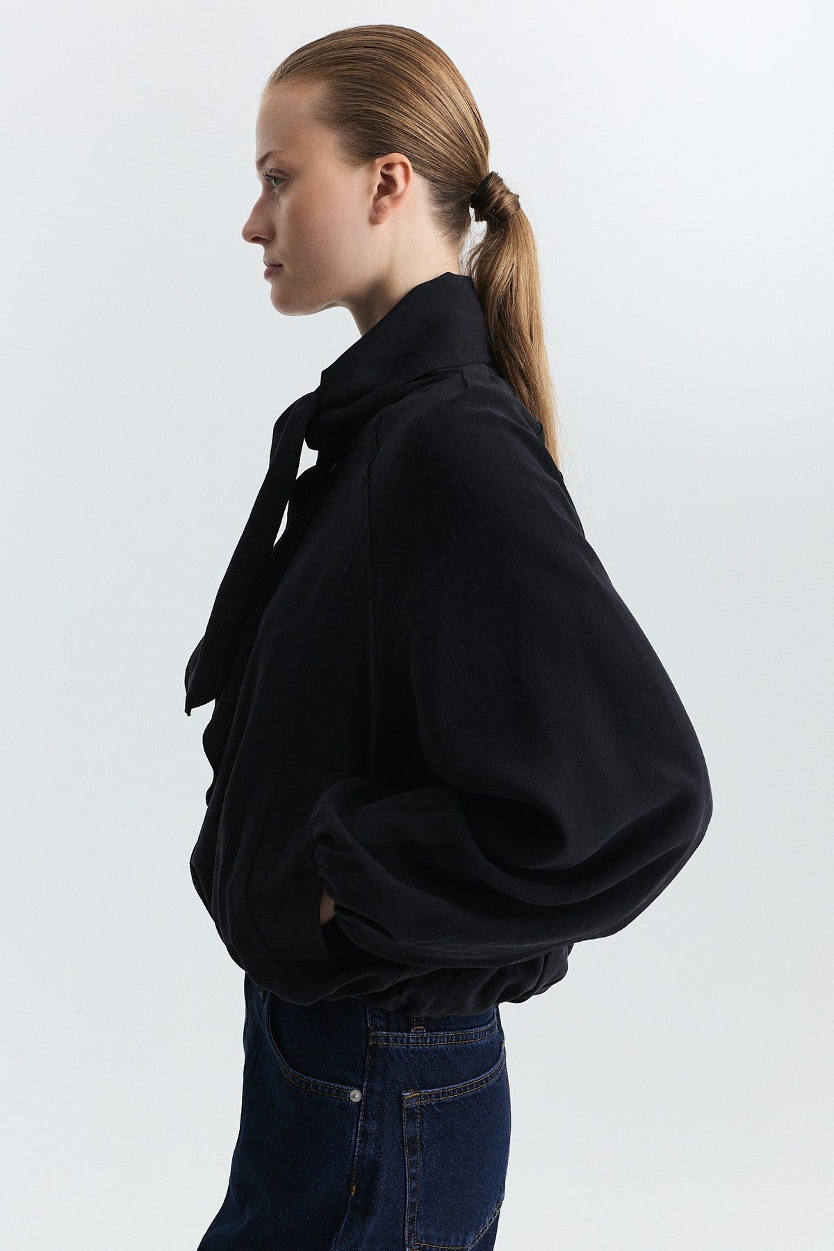 Lyocell-Blend Shawl-Collar Jacket