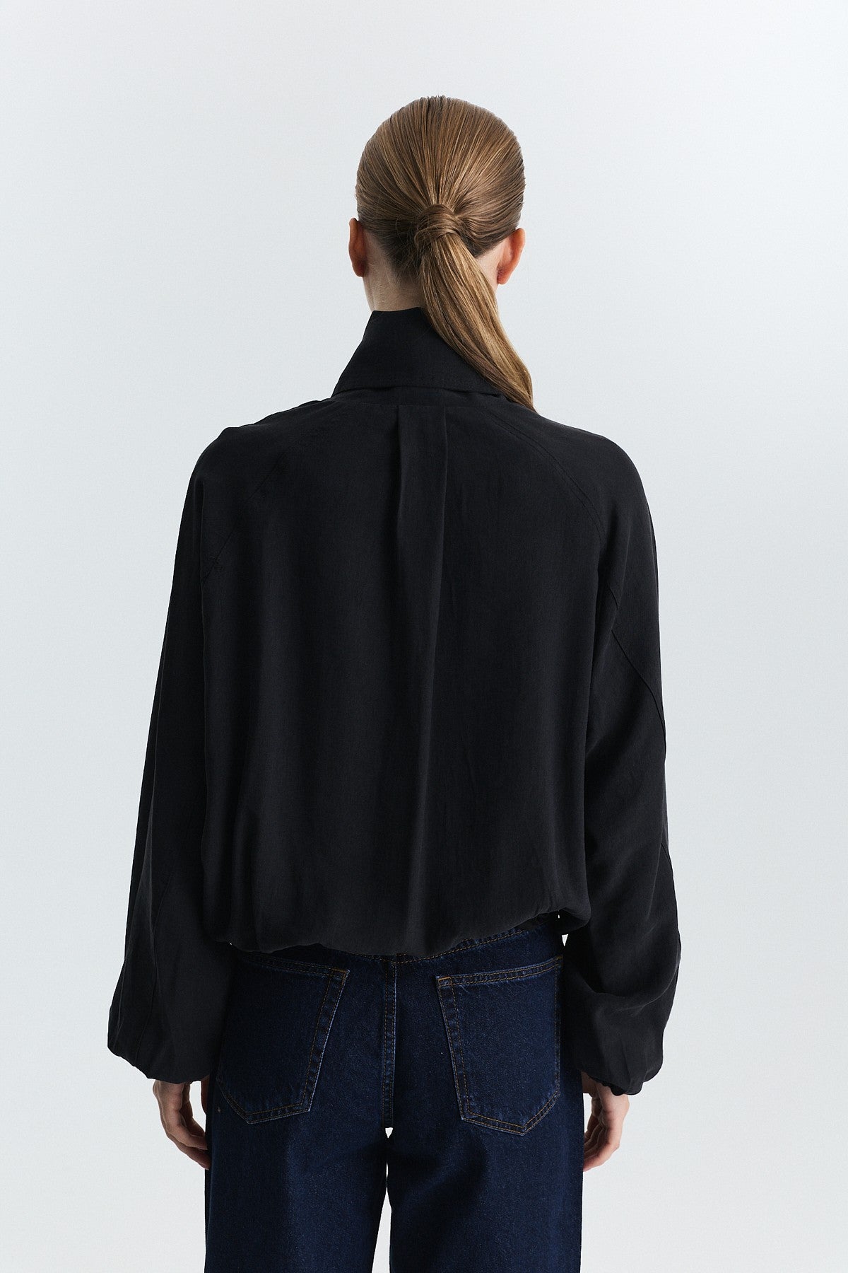 Lyocell-Blend Shawl-Collar Jacket