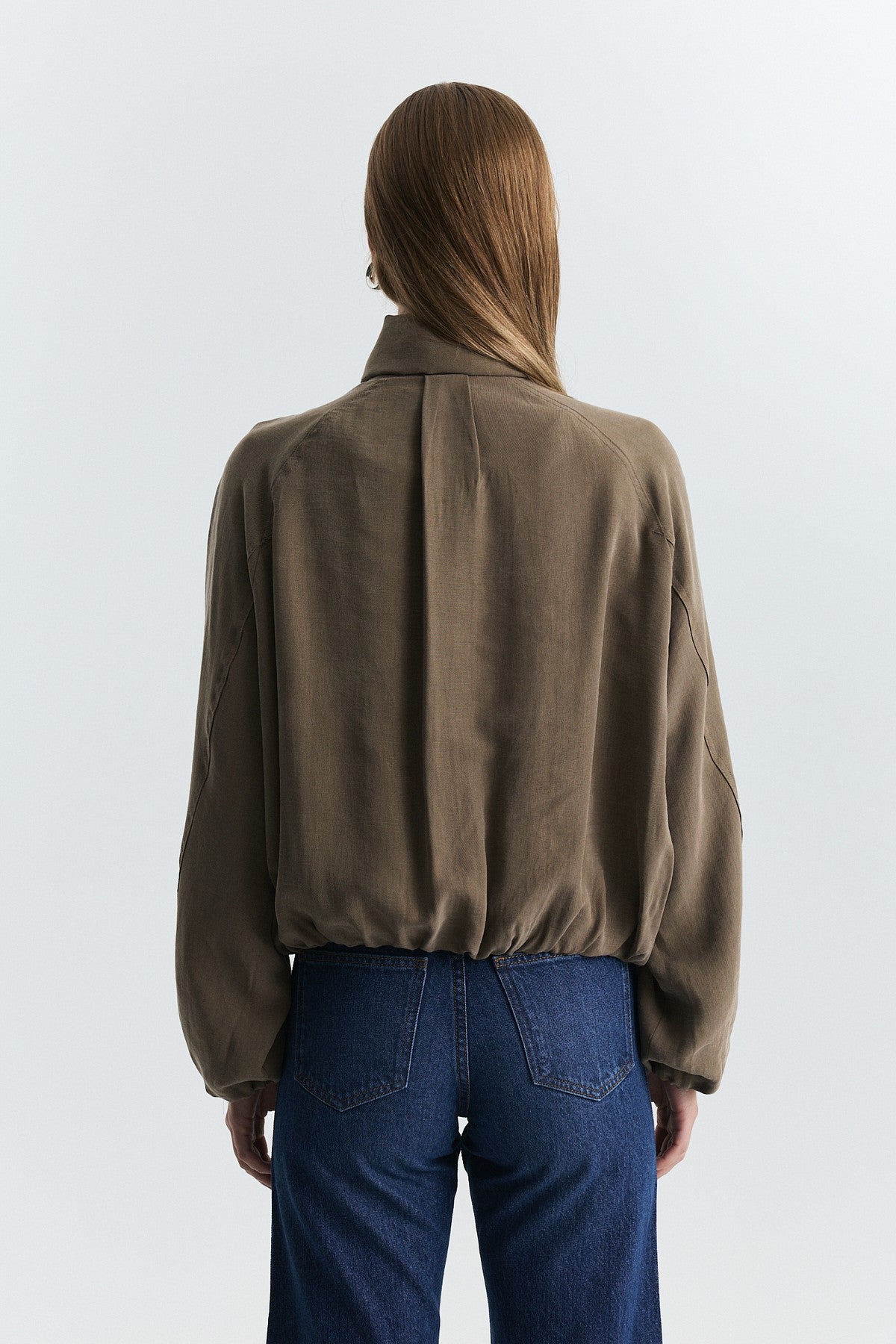Lyocell-Blend Shawl-Collar Jacket