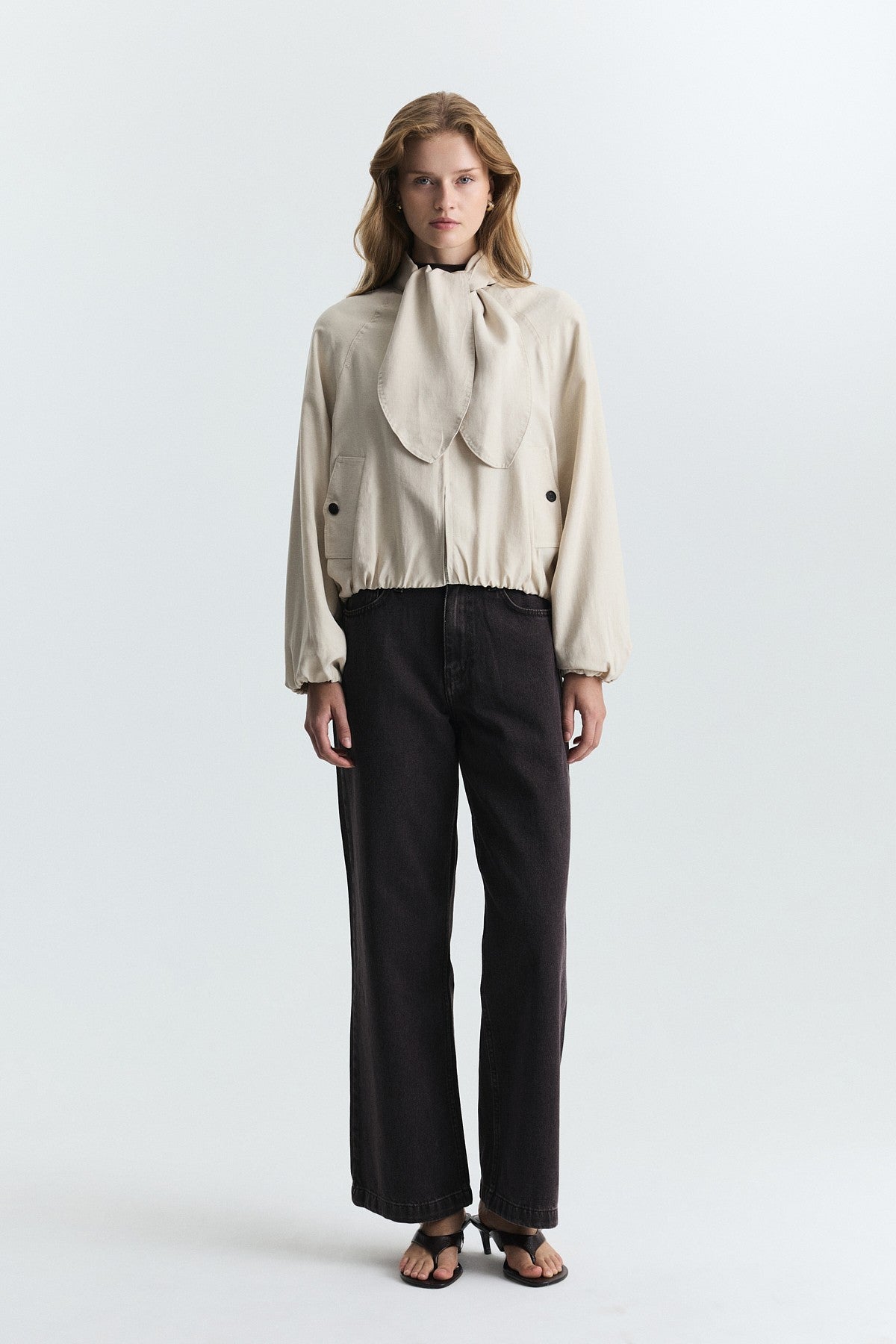 Lyocell-Blend Shawl-Collar Jacket