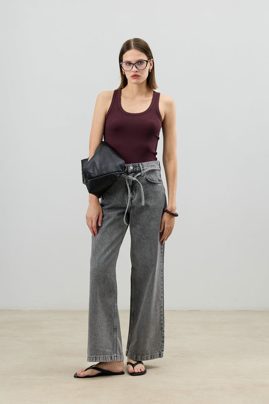 Antioch Women's Tank Top with Straps and Ribbed Hem