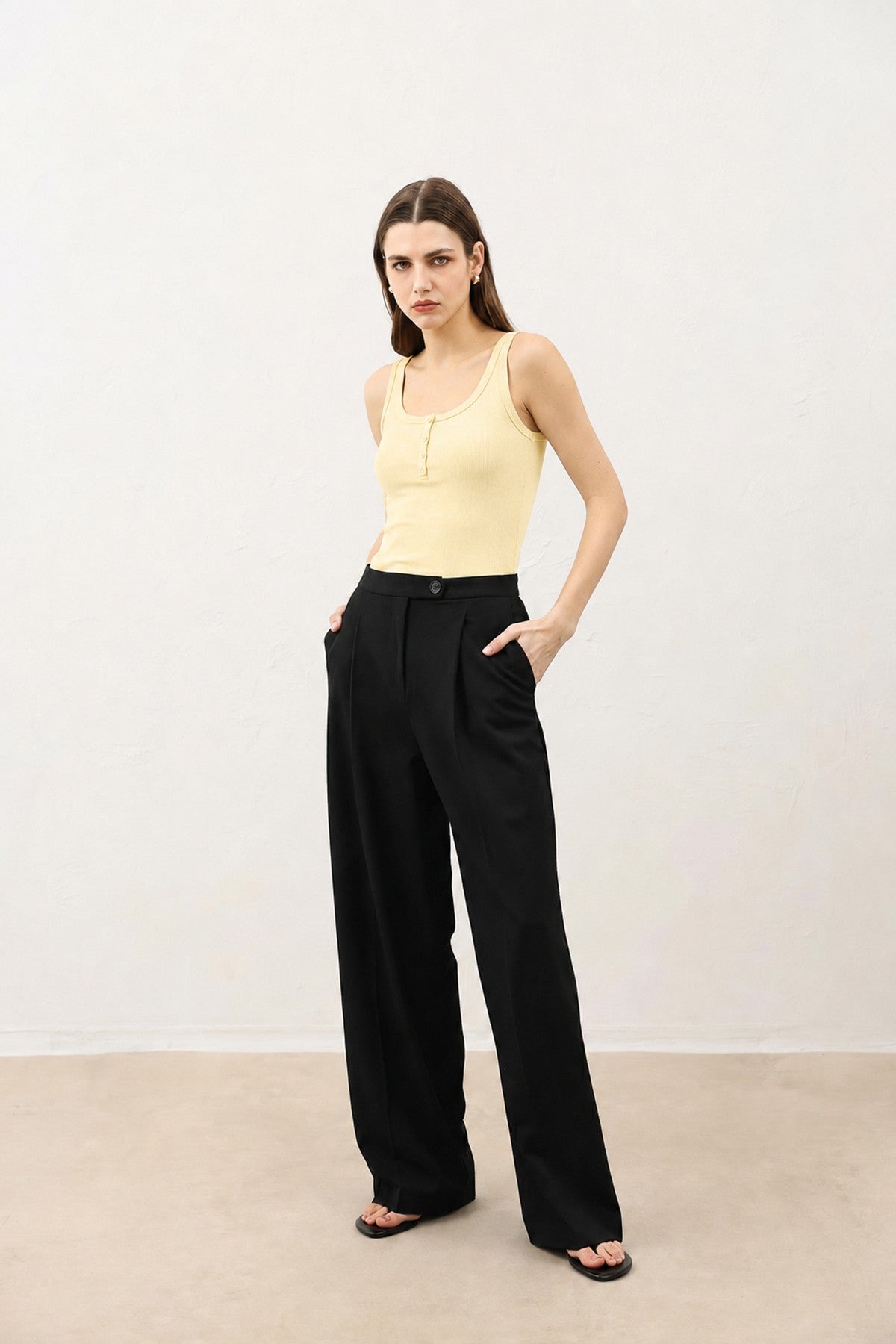 Antioch Women's T-Shirt with Button Detail