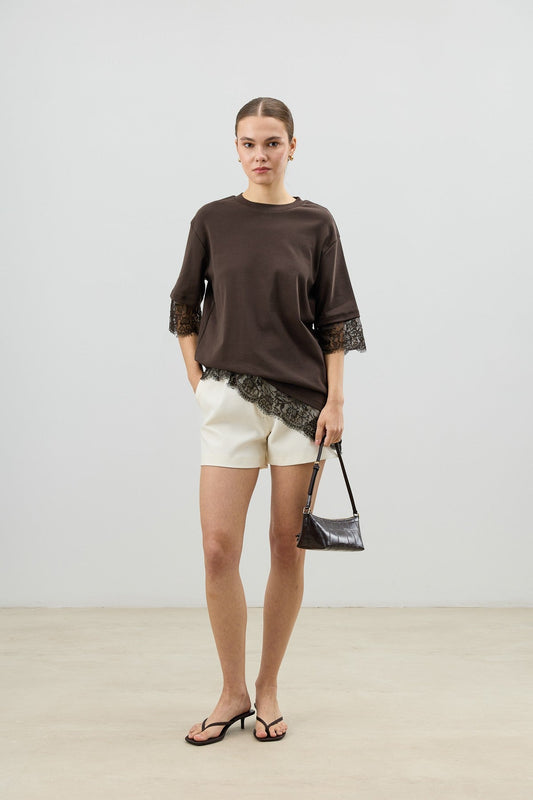 Antioch Women's T-Shirt with Lace Details