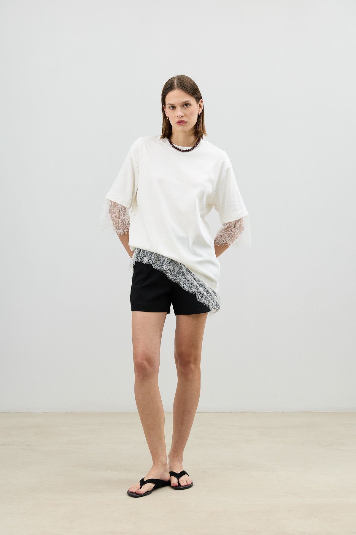 Antioch Women's T-Shirt with Lace Details