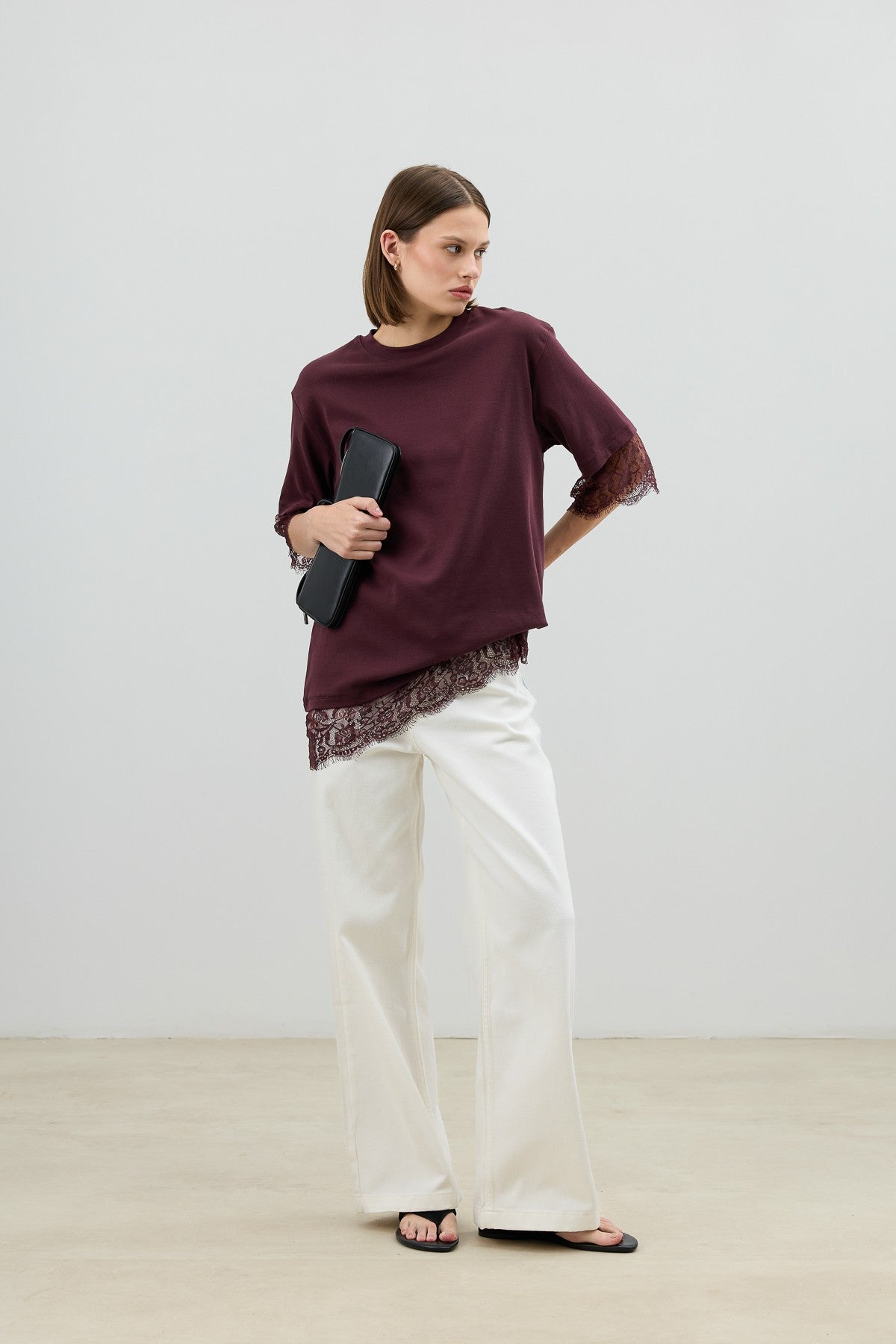 Antioch Women's T-Shirt with Lace Details