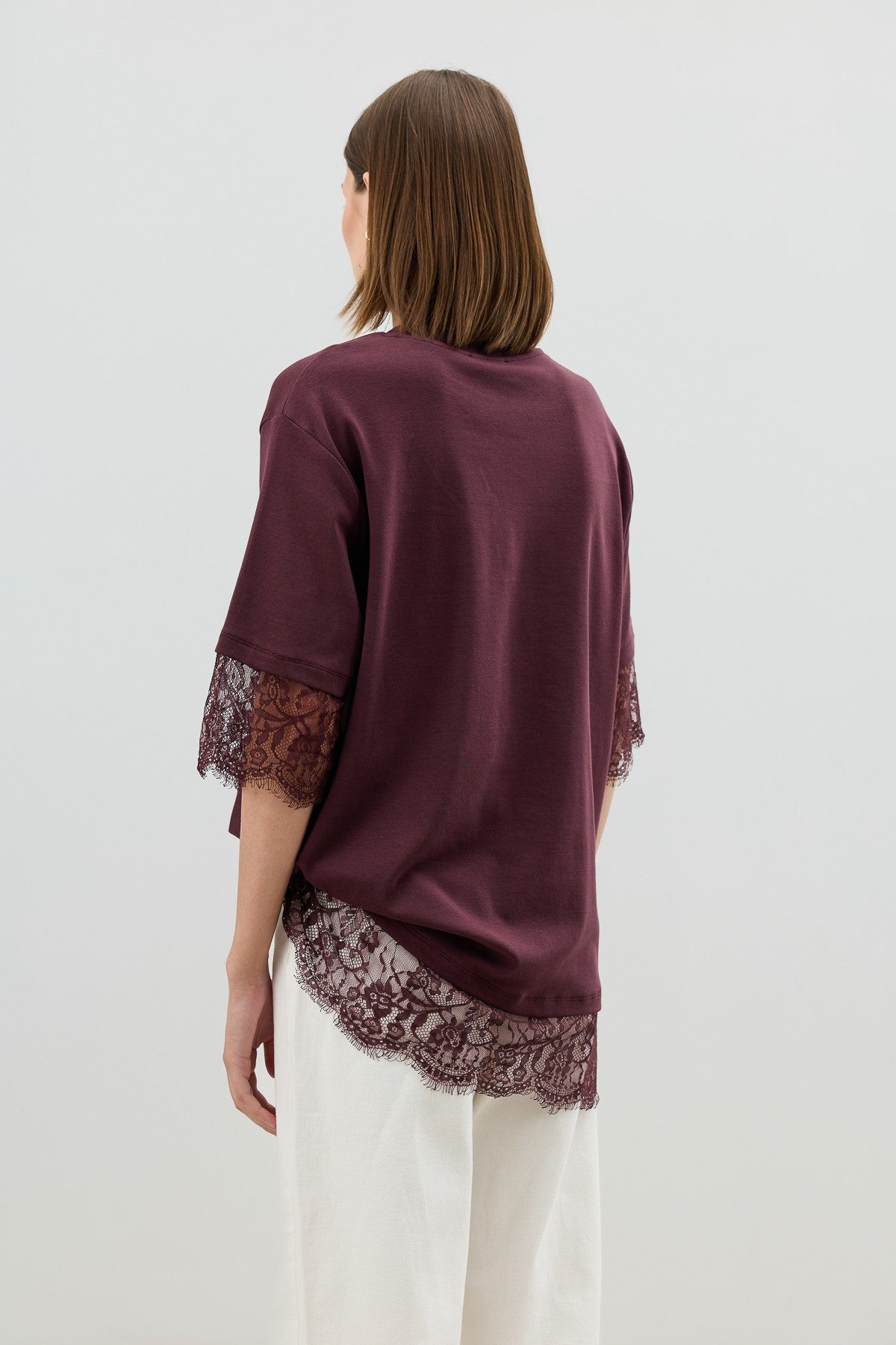Antioch Women's T-Shirt with Lace Details