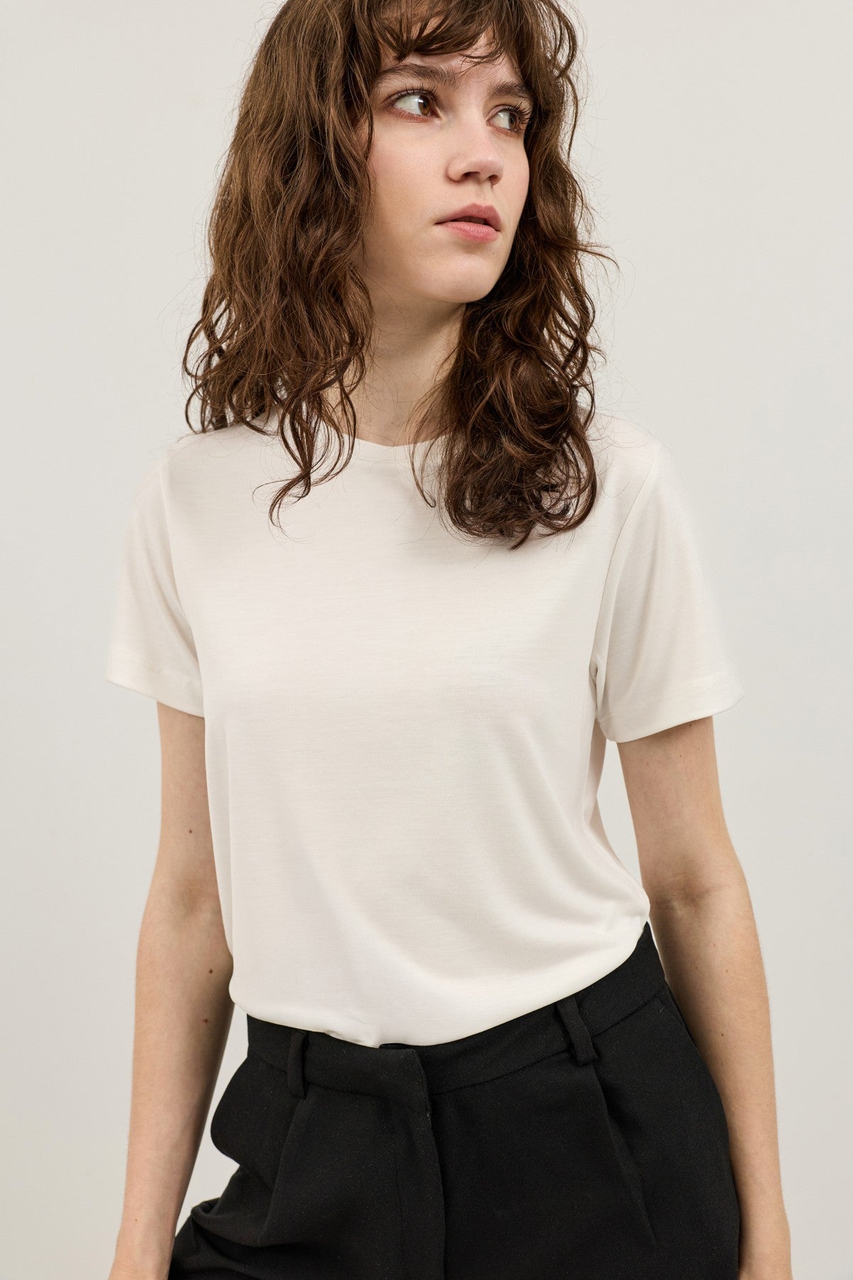 T-Shirt with Modal Blend