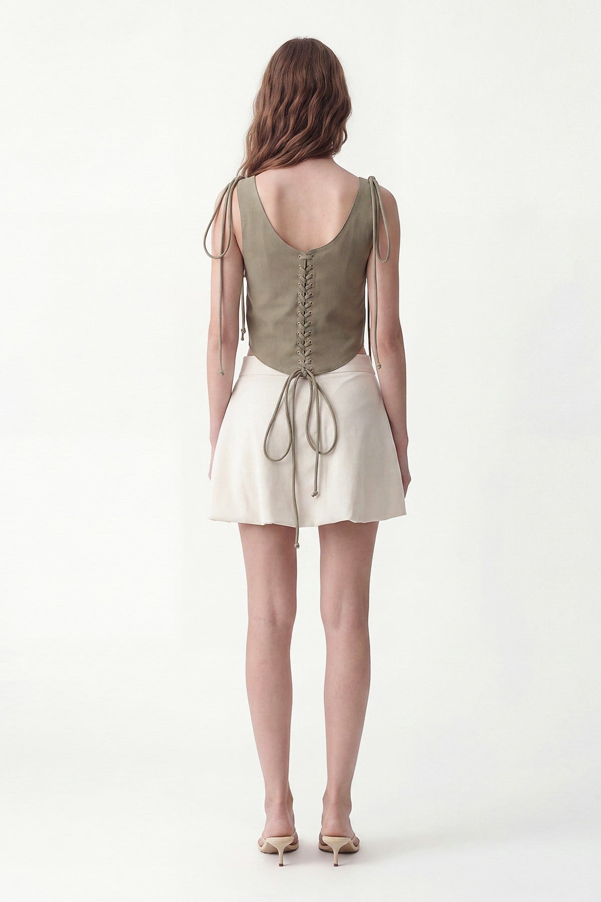 Zippered Corset-Style Top
