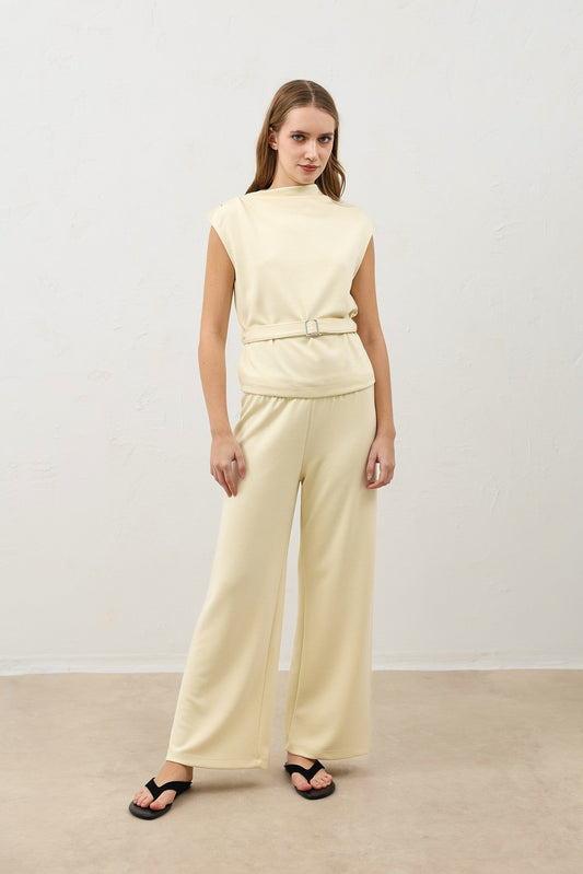 Women's Belted Suit Set