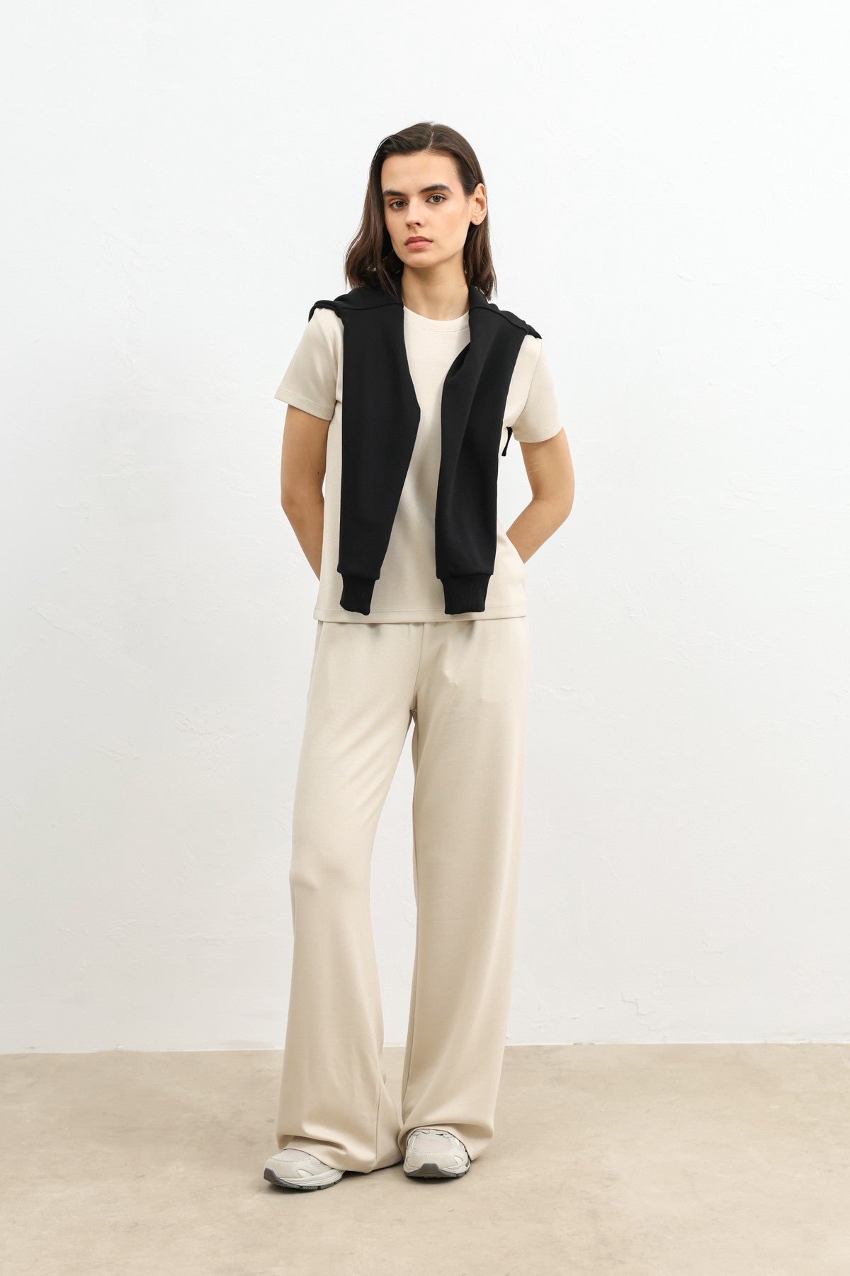 Antioch Women's Draped Sweatsuit Set