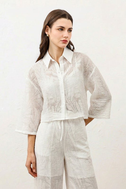 Antioch Floral-Print Shirt and Pants Set for Women