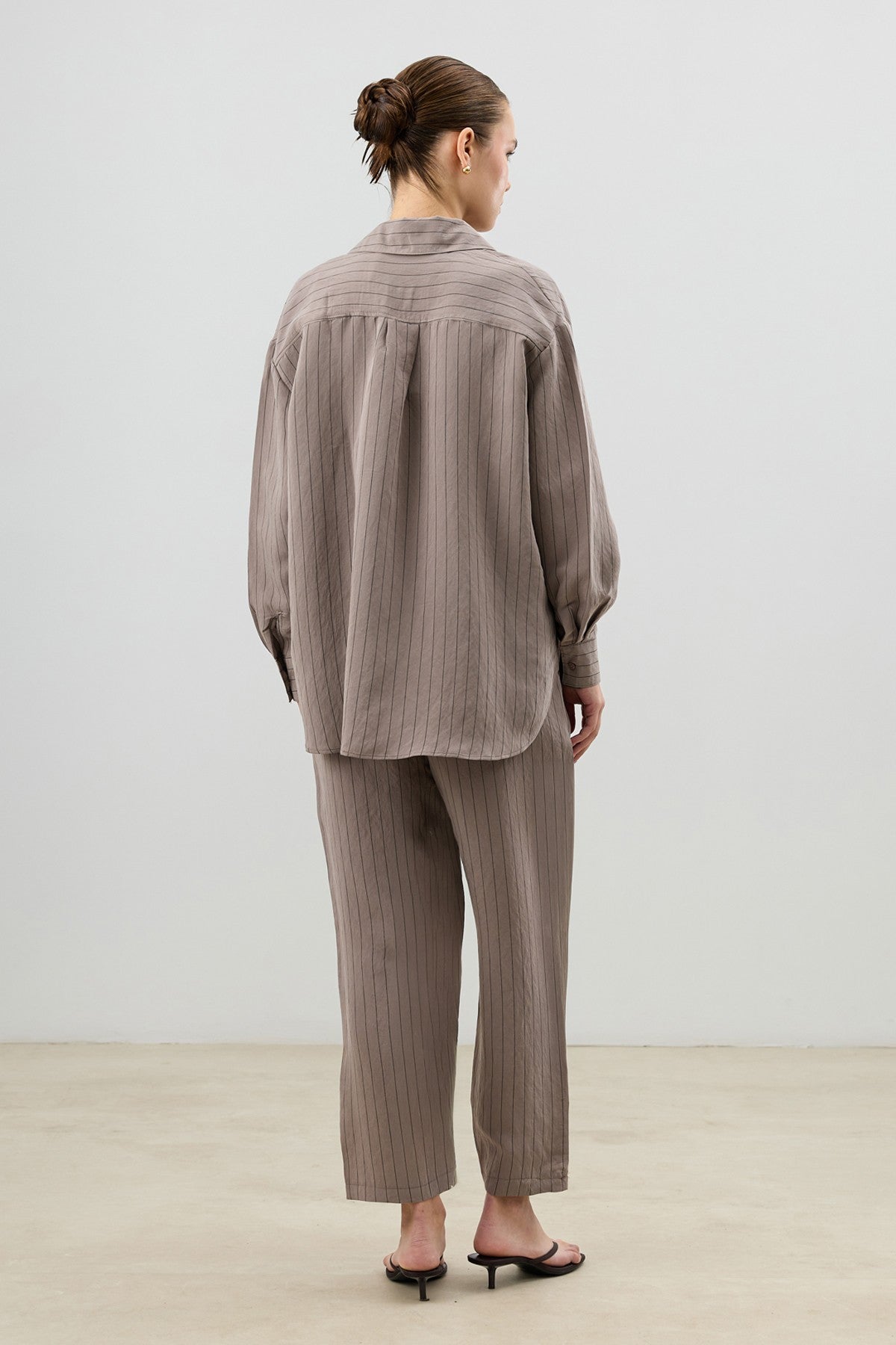 Women's Striped Suit with Modal Blend