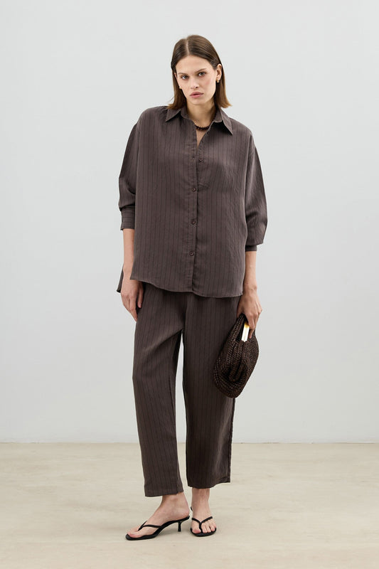 Antioch Modal-Blend Striped Women's Suit Set