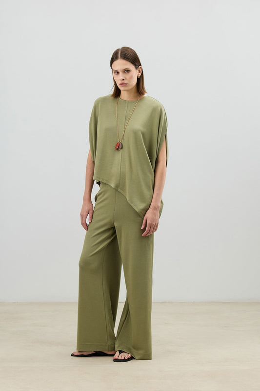 Antioch Asymmetrical-Cut Draped Women's Set
