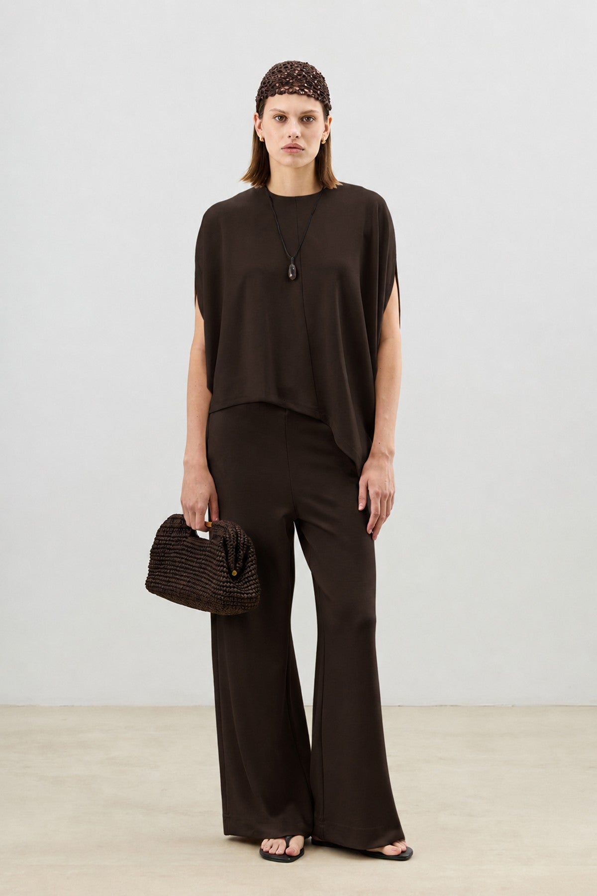 Antioch Asymmetrical-Cut Draped Women's Set