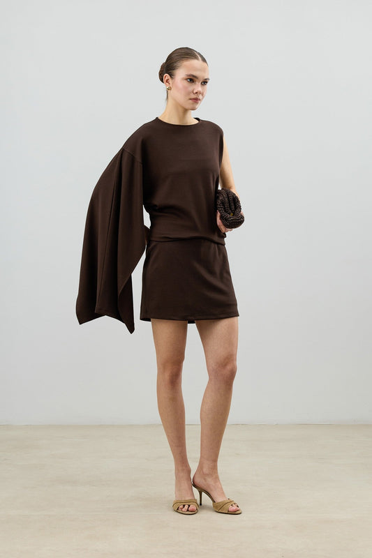 Asymmetrical One-Shoulder Women's Set