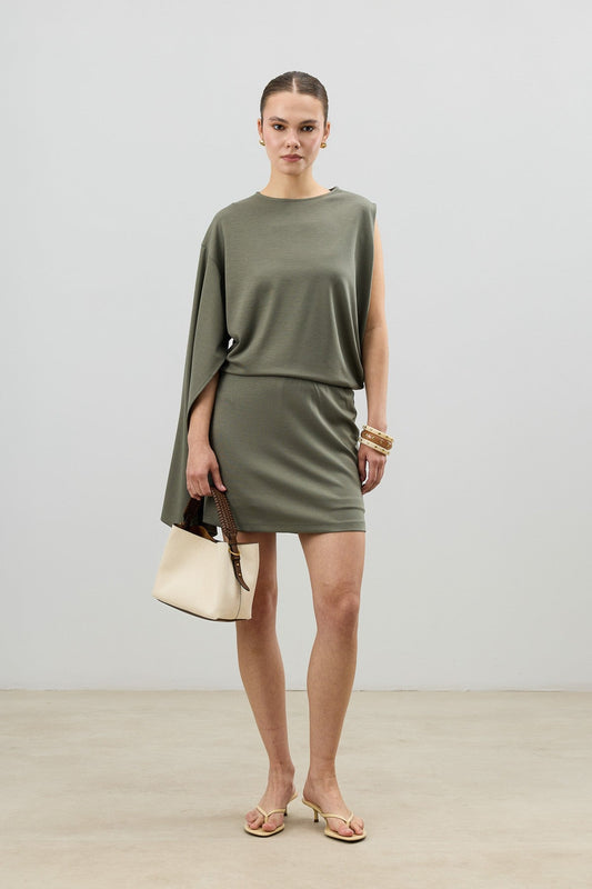 Asymmetrical One-Shoulder Women's Set