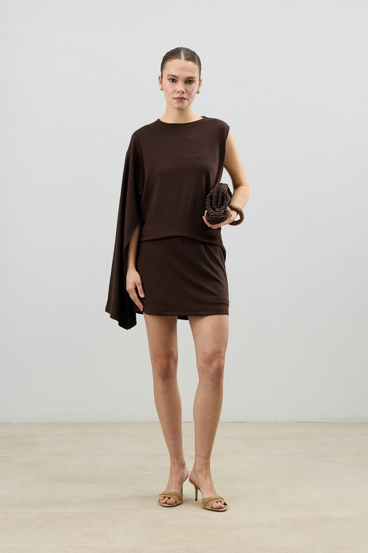 Asymmetrical One-Shoulder Women's Set