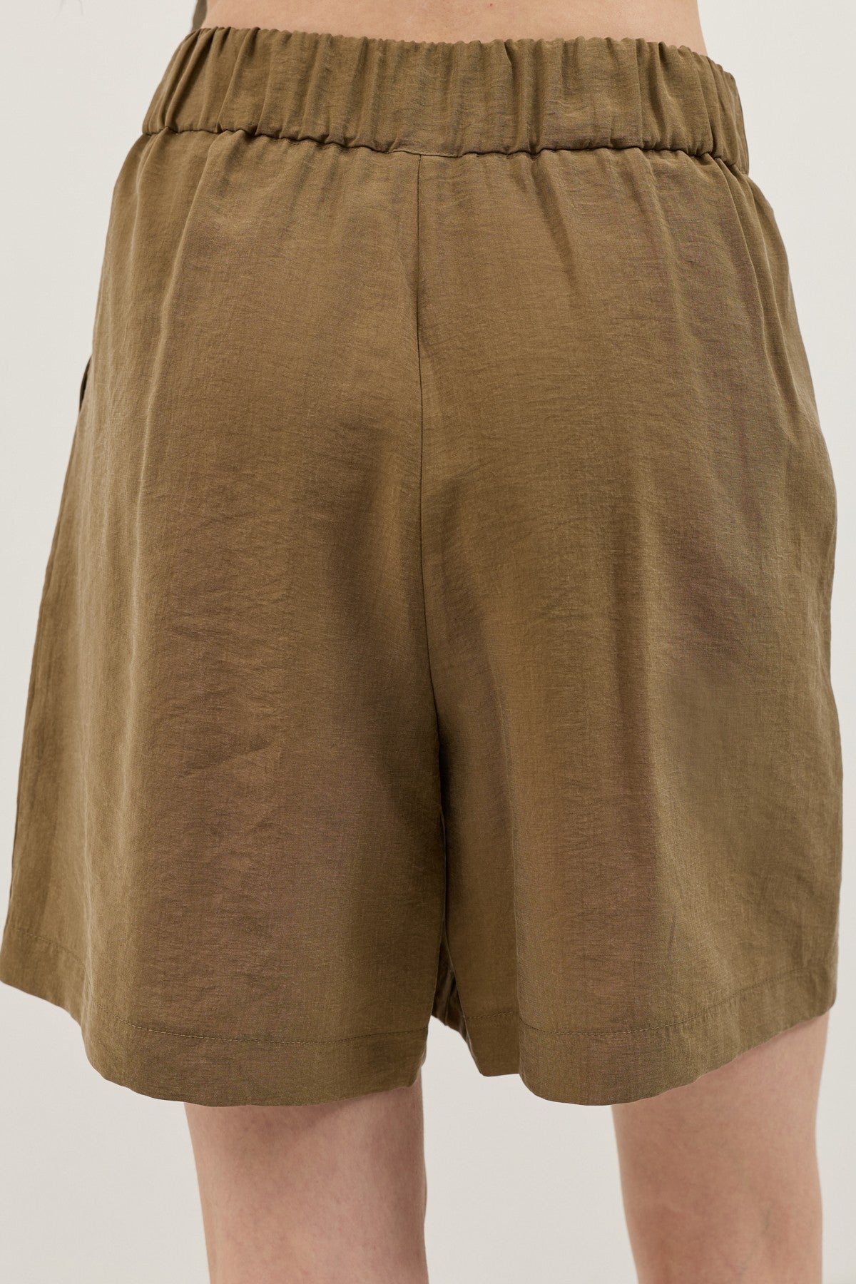 Pleated Vest and Shorts Set for Women