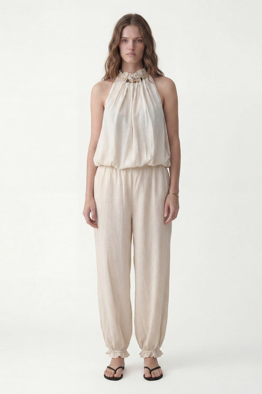 100% Lyocell Blouse and Pants Set