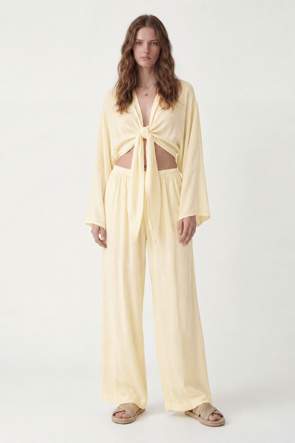 Women's Matching Blouse and Pants Set