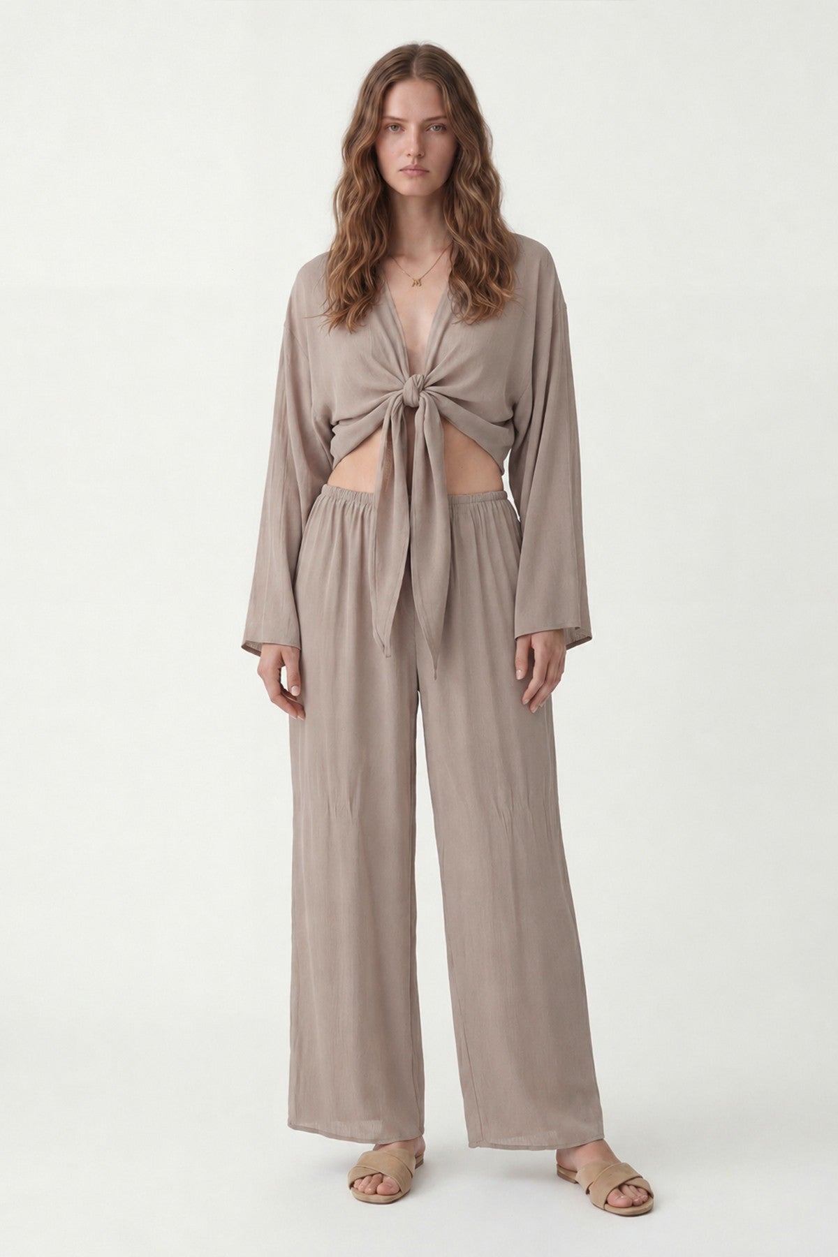 Women's Matching Blouse and Pants Set