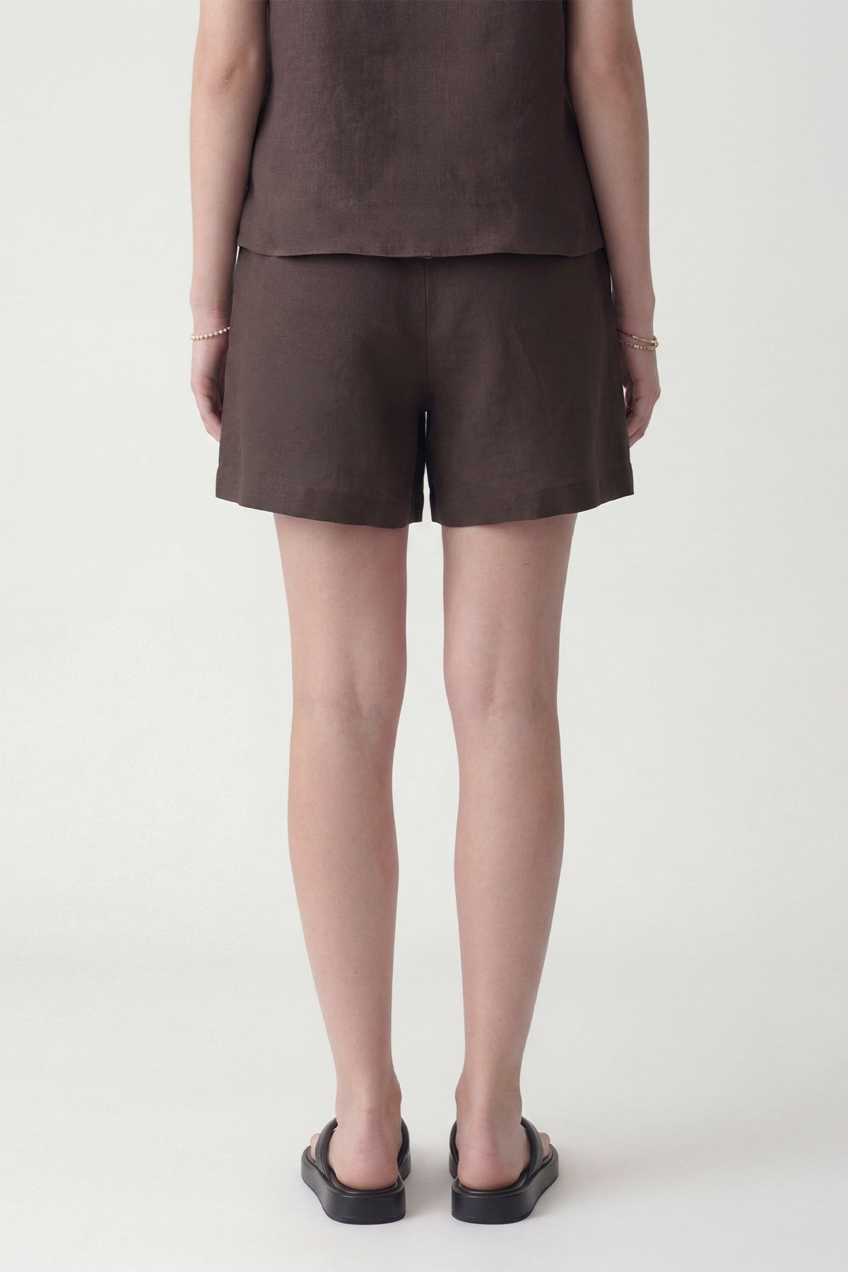 100% Linen Shorts Set