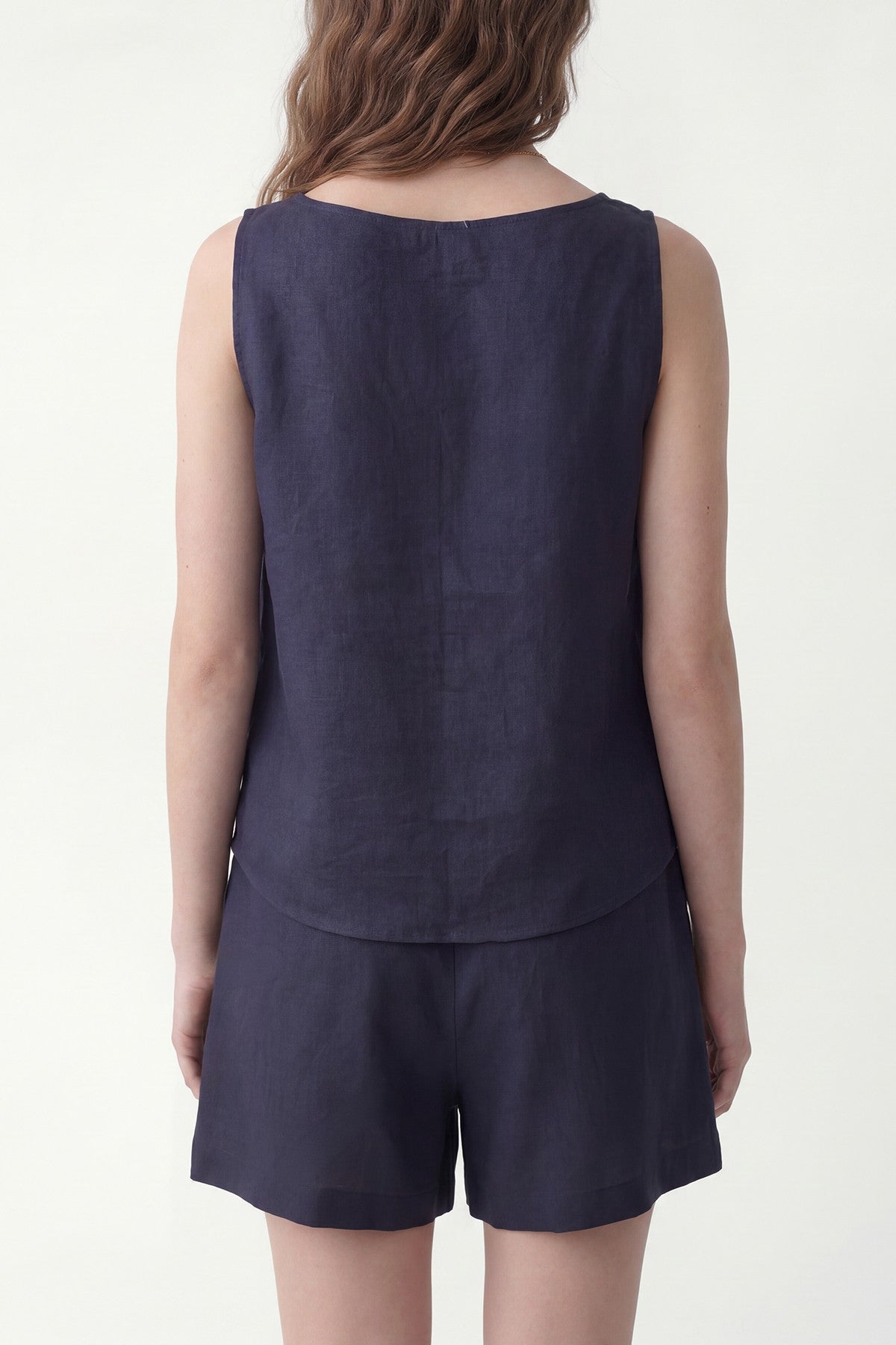 100% Linen Shorts Set